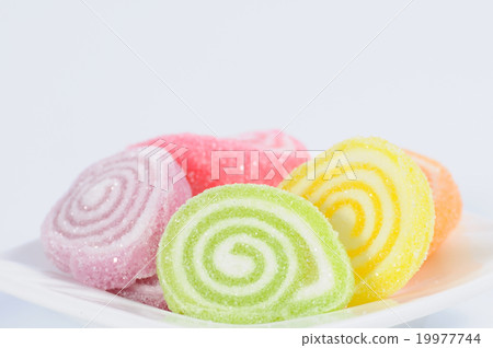 Colorful jelly with swirl texture Colorful jelly with swirl texture 19977744
