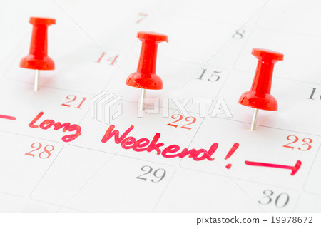 The words Long Weekend. The words Long Weekend. 19978672