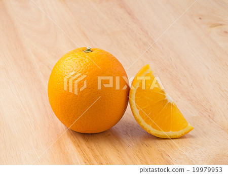 Fresh oranges on wooden background Fresh oranges on wooden background 19979953