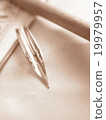 G nib, sepia 19979957