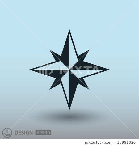Pictograph of compass Pictograph of compass 19981026