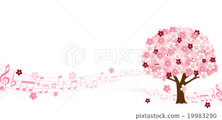 Sakura Spring Music background - Stock Illustration [19983290] - PIXTA