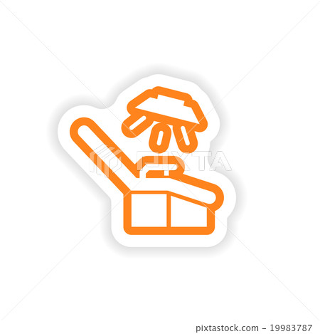 paper sticker on white background gynecological paper sticker on white background gynecological 19983787