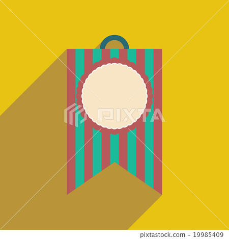 flat icon with long shadow festive garland 19985409