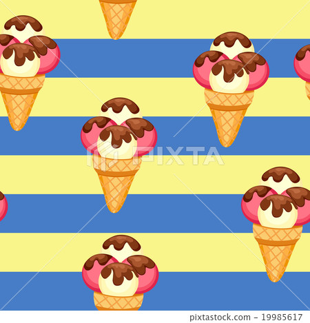 Pattern Ice Cream vector illustration eps 10 Pattern Ice Cream vector illustration eps 10 19985617