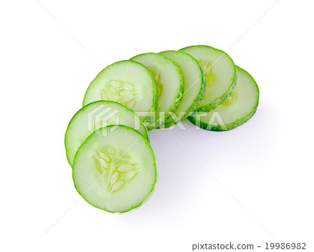 图库照片 fresh cucumber on white background