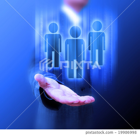 Businessman Choosing the right person 19986998