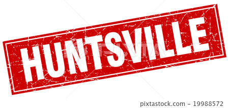 Huntsville red square grunge isolated stamp Huntsville red square grunge isolated stamp 19988572