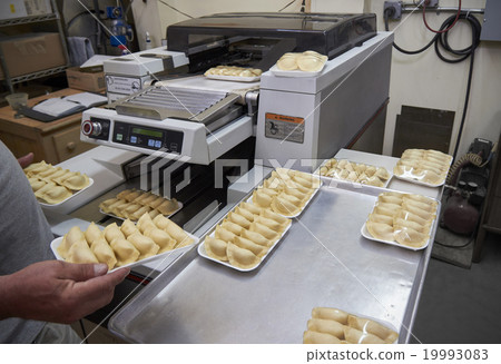 Packaging of dumplings production 19993083