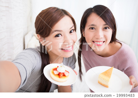 happy young female friends 19993483