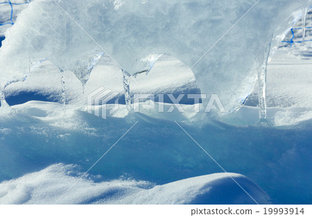 Glacial block of ice closeup. Glacial block of ice closeup. 19993914