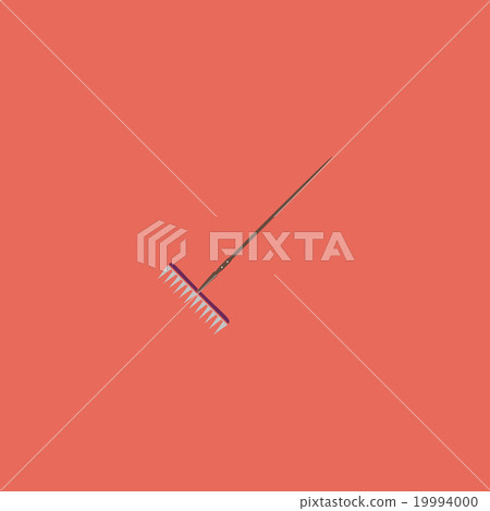 Rake icon. Elements in flat design. - Stock Illustration [19994000] - PIXTA