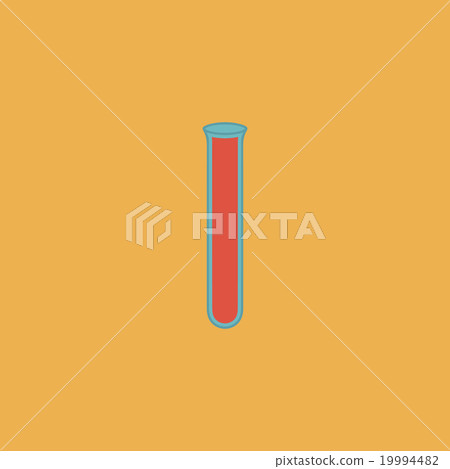 Laboratory glass flat icon Laboratory glass flat icon 19994482