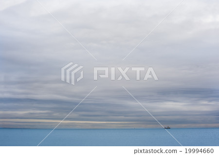 The ship on the cloudy horizon. 19994660