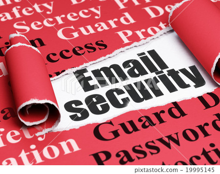 Protection concept: black text Email Security Protection concept: black text Email Security 19995145