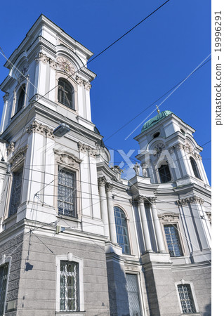 Holy Trinity Church facade in Salzburg, Austria 19996291