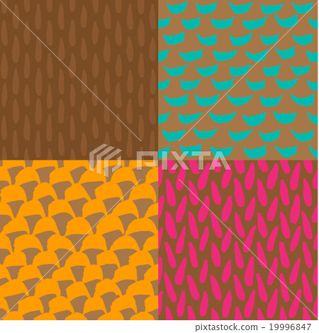 Seamless ink and brush pattern Seamless ink and brush pattern 19996847