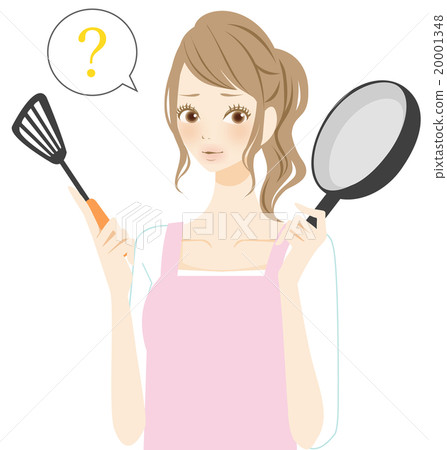 烹調盤子的婦女問題 20001348