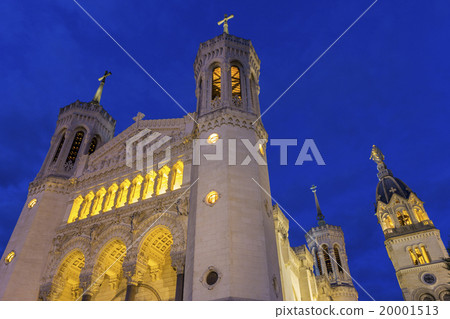 Basilica of Notre-Dame de Fourviere in Lyon France 20001513