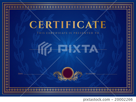 Certificate, Diploma of completion design template 20002266