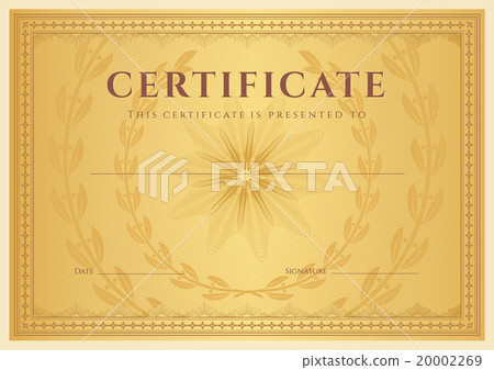 Certificate, Diploma of completion design template 20002269