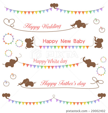 大象旗幟標題 20002402