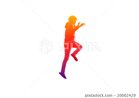 Girl is jumping 20002429