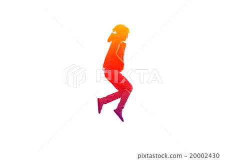 Girl is jumping 20002430