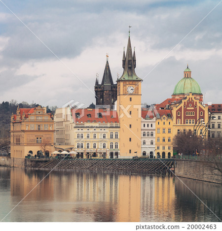 Landscape of quay in Prague Landscape of quay in Prague 20002463