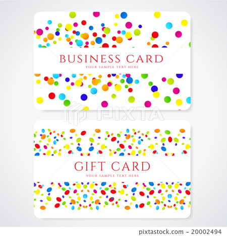 Colorful Gift card, discount card, calling card 20002494