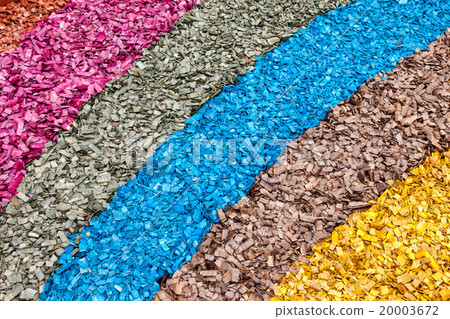 Colorful wood chips as creative background 20003672