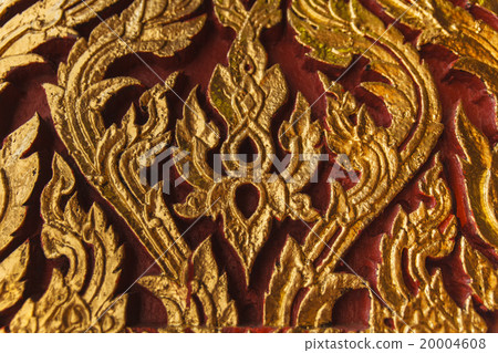 Ancient traditional Thai style wall 20004608