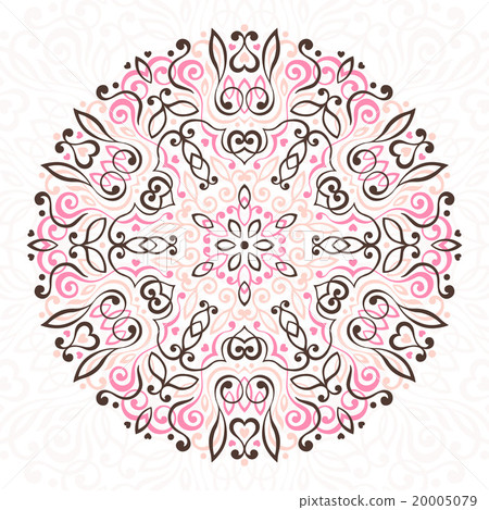 Abstract Flower Mandala. Decorative ethnic element Abstract Flower Mandala. Decorative ethnic element 20005079