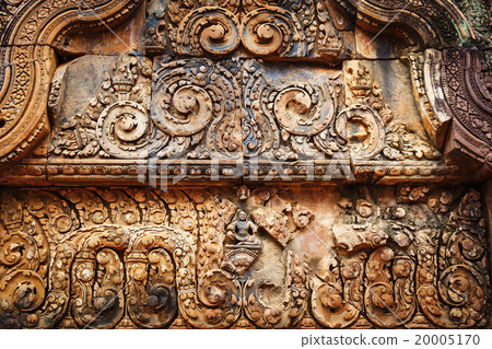 Bas relief in Banteay Srei, Cambodia 20005170
