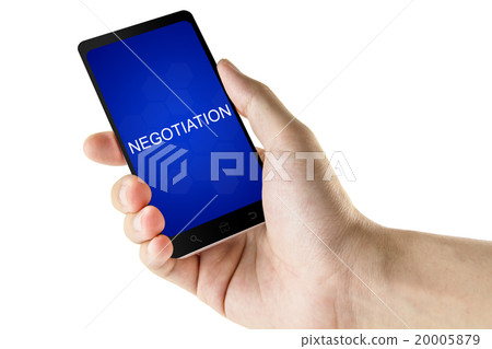 negotiation word on digital smart phone negotiation word on digital smart phone 20005879