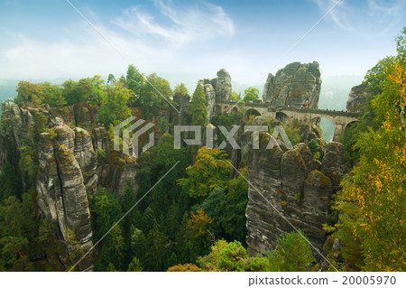 Bridge named Bastei in Saxon Switzerland 20005970