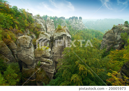 Bridge named Bastei in Saxon Switzerland 20005973