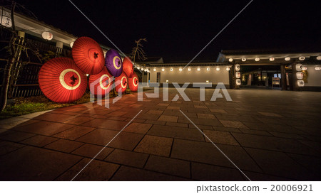 Japanese umbrella <Night view> Japanese umbrella <Night view> 20006921