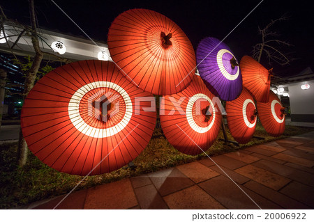 Japanese umbrella <Night view> 20006922