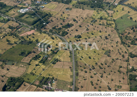 THAILAND ISAN BURI RAM LANDSCAPE FIELDS 20007223