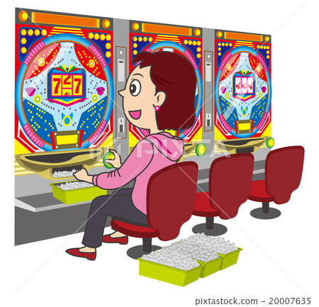A woman who plays pachinko 20007635