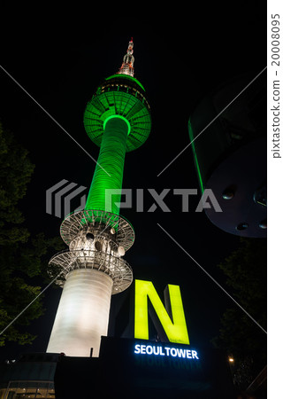 N Seoul Tower in the Night scene N Seoul Tower in the Night scene 20008095