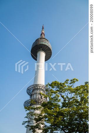 N Seoul Tower with Blue sky N Seoul Tower with Blue sky 20008099