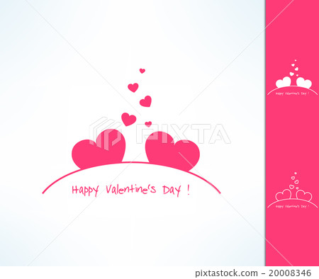 Set of vector valentines couple signs with two Set of vector valentines couple signs with two 20008346