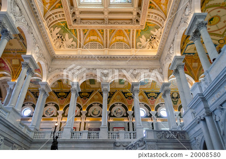 Library of Congress Main Hall Washington DC 20008580
