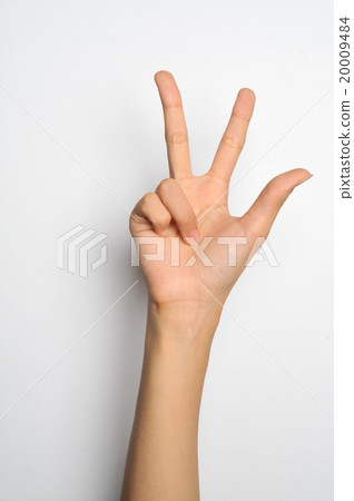 圖庫照片: 手語 20009484
