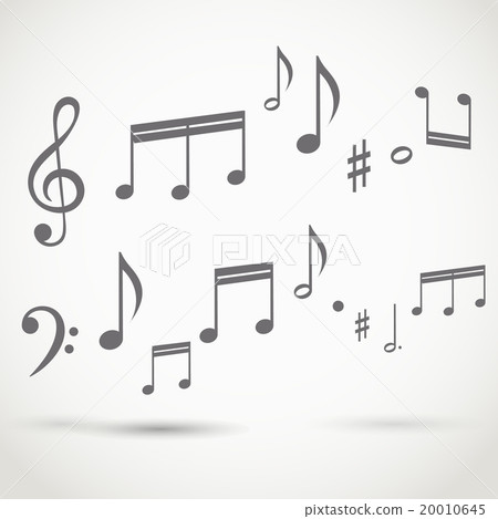 Flowing notes vector illustration 20010645