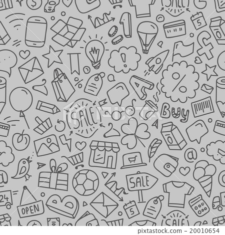Different web interface doodle silhouettes  20010654