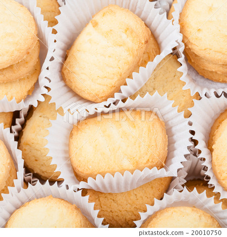 sweet Butter Shortbread Biscuits in white paper sweet Butter Shortbread Biscuits in white paper 20010750