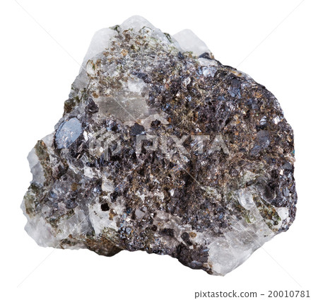 Sphalerite (zinc blende) mineral stone isolated 20010781